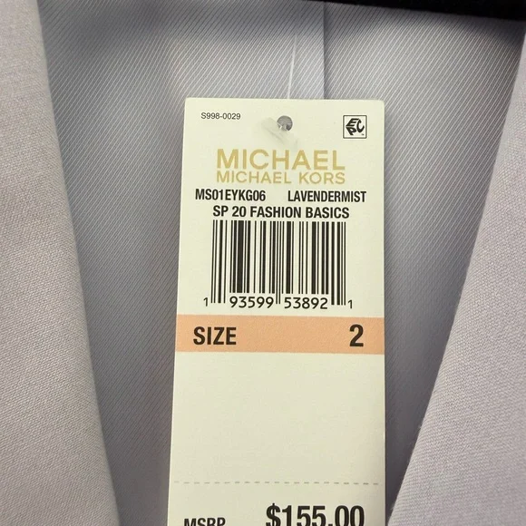 Michael Kors Lilac Tailored Blazer - Picture 3 of 5